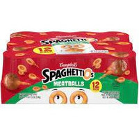 Campbell's SpaghettiOs Canned Pasta with Meatballs, 15.6 oz. Can, Pack of 12