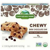 Cascadian Farm Organic Chewy Granola Bar-Chocolate Chip, 7.4-Ounce Boxes (Pack of 6)