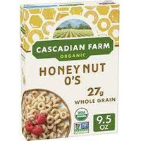 Cascadian Farm Honey Nut O's Cer (12x9.5OZ )