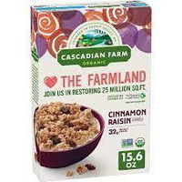 Cascadian Farm Organic Granola, Cinnamon Raisin Cereal, 6 Boxes, 15.6 oz