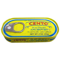 Cento Flat Anchovies in Olive Oil, 2 Ounce (Pack of 25)