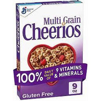 Multi Grain Cheerios, Multigrain Cereal, Gluten Free, 9 oz, 4 Boxes