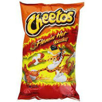 Cheetos Flamin Hot Crunchy Cheese Flavor Snacks, 9oz (10 Pack)