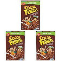 Cocoa Pebbles Cereal, Family Size, 15 Oz (Pack of 3)