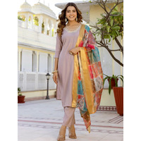Navlik Women's Embroidered Straight Kurta with Pant and Dupatta Sets (578)