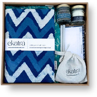 Sustainable Thoughtful Hamper by Ekatra - Indigo Chevron