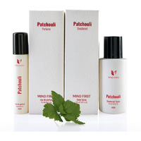 Mind First Patchouli Natural Perfume 15ml & Deodorant 50ml Combo | Made with Essential Oils | Long-Lasting, Skin-Friendly | Unisex | Ideal Gift Set