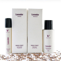Mind First Lavender Natural Perfume 15ml & Deodorant 50ml Combo | Made with Essential Oils | Long-Lasting, Skin-Friendly | Unisex | Ideal Gift Set