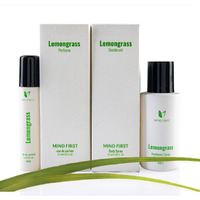 Mind First Lemongrass Natural Perfume 15ml & Deodorant 50ml Combo | Made with Essential Oils | Long-Lasting, Skin-Friendly | Unisex | Ideal Gift Set