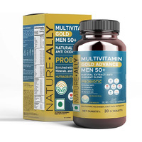 NatureAlly Multivitamin for Senior Men 50+ Age with Calcium, Vitamin D3 & 44 other Nutrients for Overall Health, Strong Joints, Heart Health, Anti-oxidants with Brain, Eye & Energy Blend Pack of 60 Tablets