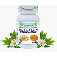 Planet Ayurveda Boswellia Curcumin - Herbal Remedy That Manages Pain And Maintains Joint Health - 60 Capsules