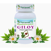 Planet Ayurveda Giloy Capsules - Herbal Remedy For Relieving Fever, Inflammation - 60 Capsules