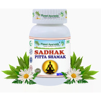 Planet Ayurveda Sadhak Pitta Shamak - Herbal Remedy That Maintains Normal Blood Preassure, And Balances Pitta Dosha - 60 Capsules
