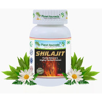 Planet Ayurveda Shilajit Capsules - Herbo - Mineral Supplement; It Is Anti - Ageing Remedy, Enhances Physical Strength - 60 Capsules