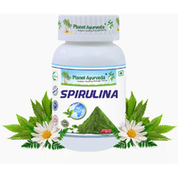 Planet Ayurveda Spirulina Capsules - Dietary Supplement; Helps In Meeting The Nutritional Needs Of The Body - 60 Capsules