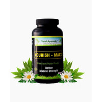 Planet Ayurveda Nourish - Maxx - Herbal Supplement 100% Plant - Based Protein Solution. It Helps In Building The Muscles Of Your Dreams - 200Gm Powder