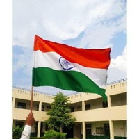 IVillage Indian Flag | Suitable for Indoors and Outdoors|Polyester| Both sides Printing|Suitable for all Weathers| Fade Proof, Hand Stitched and Durable Fabric | Har Ghar Tiranga| Size - 24*36 Inches