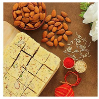 Bhai Dooj Wishes Soan Papdi And Almonds Combo