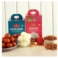 Bhai Dooj Celebration Sweets And Almonds Combo