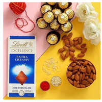 Happy Bhai Dooj Chocolates And Almonds Combo