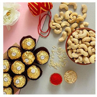 Bhai Dooj Celebration Ferrero Rocher And Cashews Combo