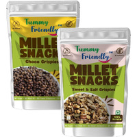 TummyFriendly Foods TummyFriendly Millet Namkeen Mixture. Healthy Snacks Italian, Tangy-2, 70g Each Puffcorn (2 x 70 g)