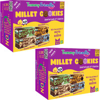 TummyFriendly Foods Ragi Millet Cookies - Assorted . Healthy Cookies for Babies ,Kids& Adults 8x75 Cookies Biscuit (8 x 75 g)