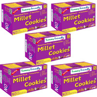 TummyFriendly Foods Ragi Millet Cookies. Healthy Biscuits for Kids, Babies. Healthy Cookies, Snacks Cookies Biscuit (5 x 300 g)
