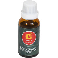 Aura Eucalyptus Essential Oil, 30ml, 100% Natural & Pure, for Steam Inhalation, Diffuser, Cold, Cough & Beauty (30 ml)