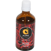 Aura Rose Essential Oil, 100% Pure, Natural & Undiluted,100ml for skin care, Acne, improves skin health, prevents aging, hair care (100 ml)