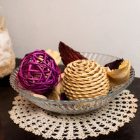 Aura Home Fragrances -Rose Potpourri-Fine-Living Fragrance -Natural Decoration - Mood Enhancer-Big Pouch Multicolor Wild Flower Artificial Flower  with Pot (3 inch, Pack of 0, Flower Bunch)