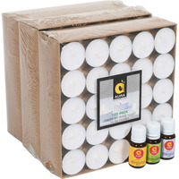 Aura Home Fragrances Tealight Candles Smokeless Candles, Unscented white Candles, Diwali Candles, Candle for Home Dcor, Hotel, Birthday, Weeding, Burring Time 3-4 Hours (Pack of 75) with free 3 essential oil 10 ml (Mandarin, Citronella, Lemongrass) Candle (White, Pack of 75)