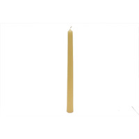 Aura Home Fragrances 10" Long Taper Unscented Ivory Candles for Home Decor (Set of 12 Units) Candle (Yellow, Pack of 12)