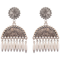 Prizetaa Long Strand Twotone Oxidise Dangler Alloy Drops & Danglers ()