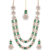 Prizetaa Alloy Green Jewellery Set (Pack of 1)