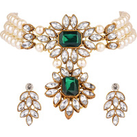 Prizetaa Alloy Green Jewellery Set (Pack of 1)