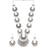Prizetaa Alloy Silver Jewellery Set (Pack of 1)