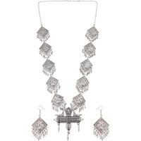 Prizetaa Alloy Silver Jewellery Set (Pack of 1)