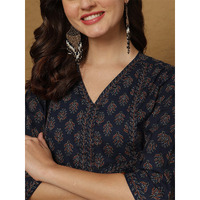 Blue Printed Top for Women