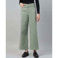 Green Staright Fit Pant