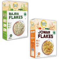 Health Sutra Combo | Jowar & Bajra Flakes 500g Each | High Protein Diet Breakfast