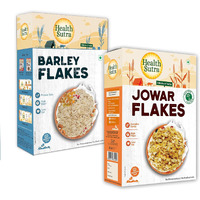 Health Sutra Combo | Jowar & Barley Flakes 500g Each | Gluten Free High Protein Breakfast