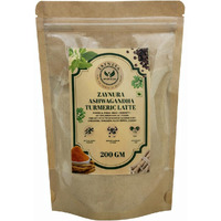 Zaynura Ashwagandha Turmeric Latte Powder 200g | Golden Milk Mix with Ashwagandha, Haldi, Black Pepper | Immunity Booster | Stress Relief | Anti-Inflammatory Herbal Drink | Ayurvedic Latte Blend