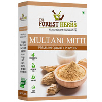 The Forest Herbs Natural Care From Nature 100% Pure Multani Mitti Powder for Face Pack (200G) for Exfoliating Soothing Nourishing Face, Skin & Hair