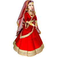 Indian Wdding Doll Neha in Red Lehenga