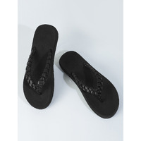 Chupps Women's Wisp Black Flipflop & Sliders