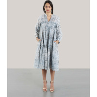 BATIK JIVE DRESS (BLUE) S