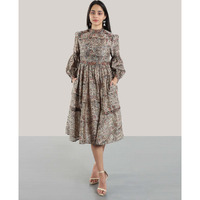 KALAMKARI IRISH  ECRU DRESS L