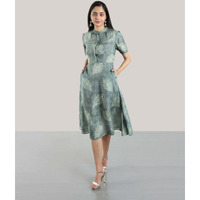 PRINTED HARLEQUIN DRESS XS