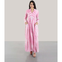 TIE N DYE FOX TROT DRESS(PINK) S